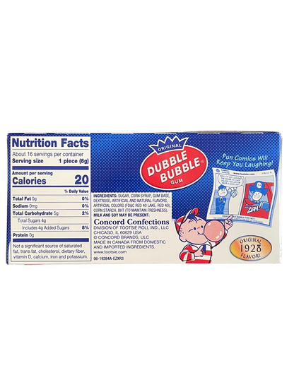 ORIGINAL DUBBLE BUBBLE GUM