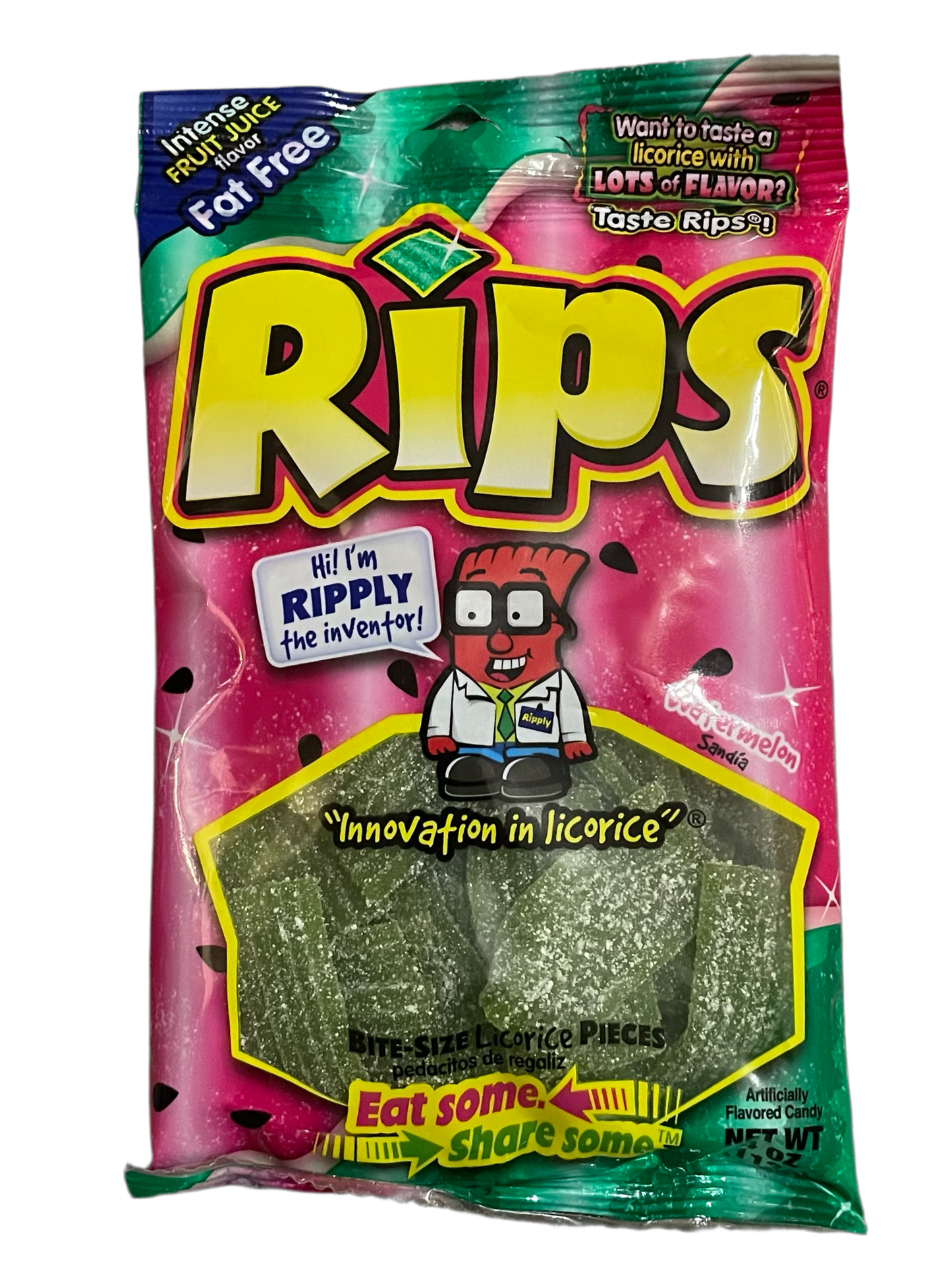 RIPS WATERMELON BITE-SIZE LICORICE 113g