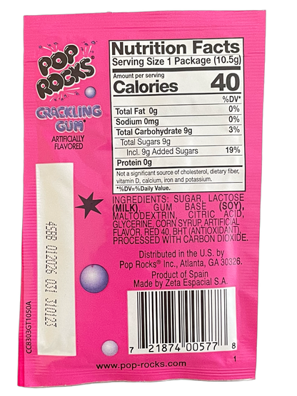 POP ROCKS BUBBLE GUM