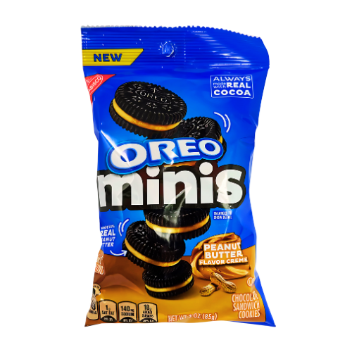 OREO MINIS PEANUT BUTTER 85g