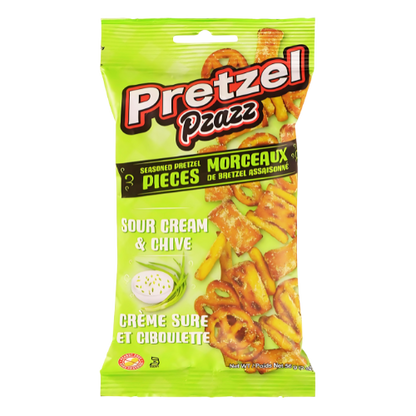 PRETZEL PZAZZ SOUR CREAM & CHIVE 56g