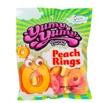 YUMY YUMY PEACH RINGS 128g