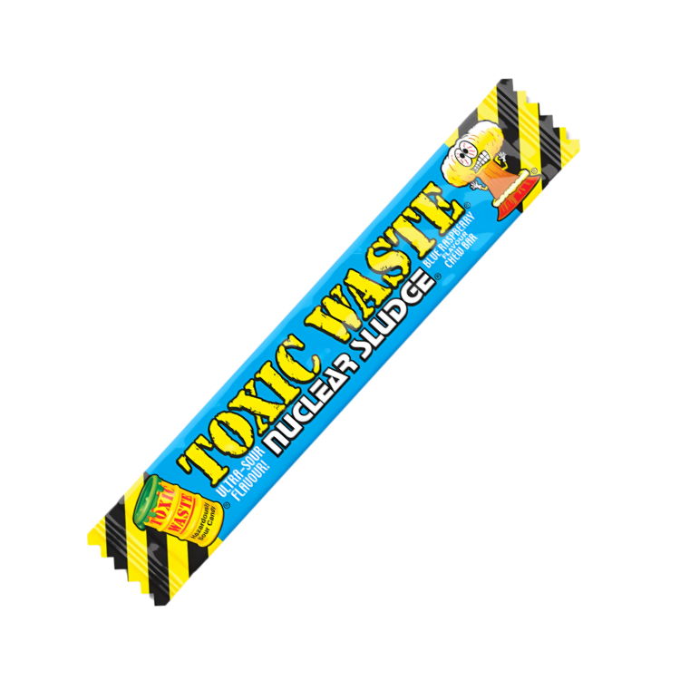 TOXIC WASTE NUCLEAR SLUDGE CHEW BAR BLUE RASPBERRY 20g