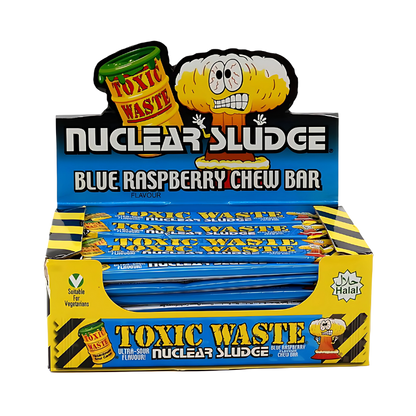 TOXIC WASTE NUCLEAR SLUDGE CHEW BAR BLUE RASPBERRY 20g
