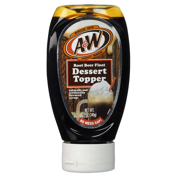 A&W Root Beer Float Dessert Topper 340g – Garniture dessert au goût de root beer