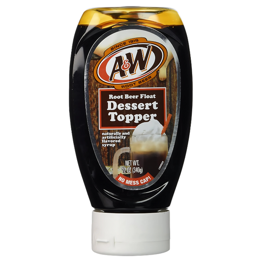 A&W Root Beer Float Dessert Topper 340g – Garniture dessert au goût de root beer