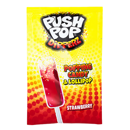 Push Pop Dipperz Strawberry – Bonbon trempable à la fraise (12g)