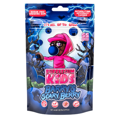 Bubble Gum Kids Barry's Scary Berry 82.5g – Gomme balloune aux baies