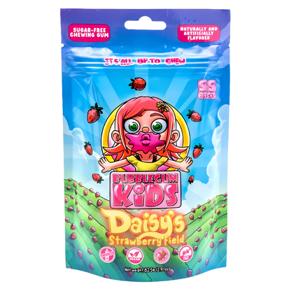 Bubble Gum Kids Daisy's Strawberry Field 82.5g – Gomme balloune à la fraise