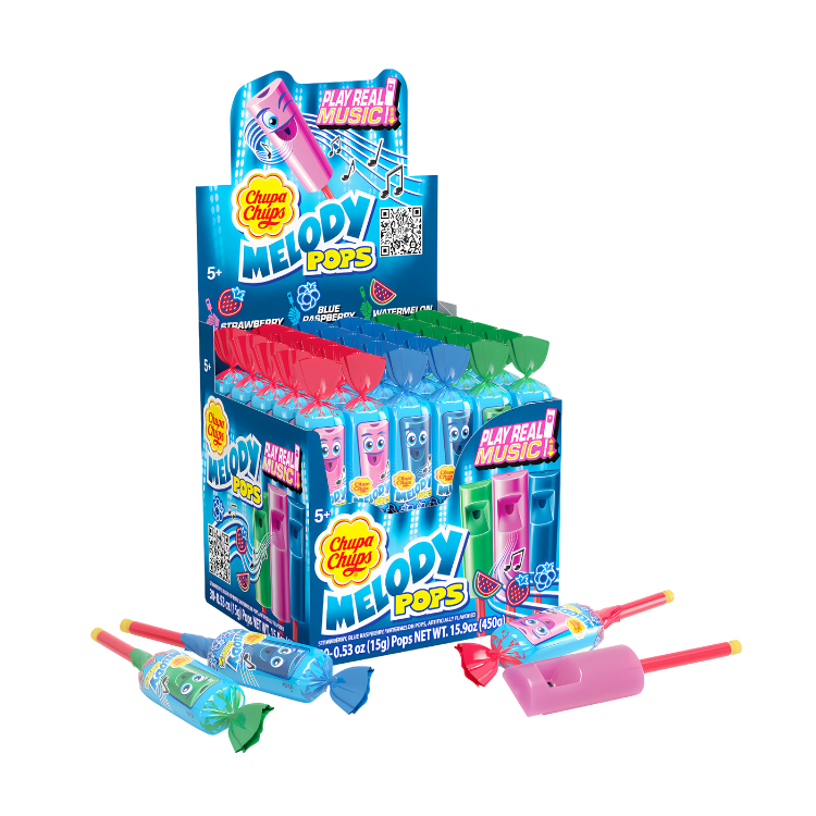 Chupa Chups Melody Pops 15g – Sucette flûte musicale et sucrée