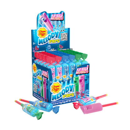 Chupa Chups Melody Pops 15g – Sucette flûte musicale et sucrée