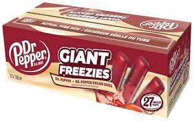 Dr Pepper & Cream Soda Giant Freezeies 150mL