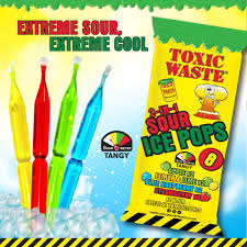 Toxic Waste Sour Ice Pops 640g