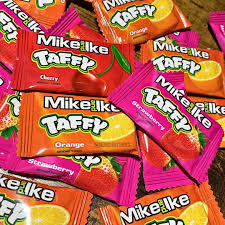 Mike and Ike Mini Taffy Bars 108g