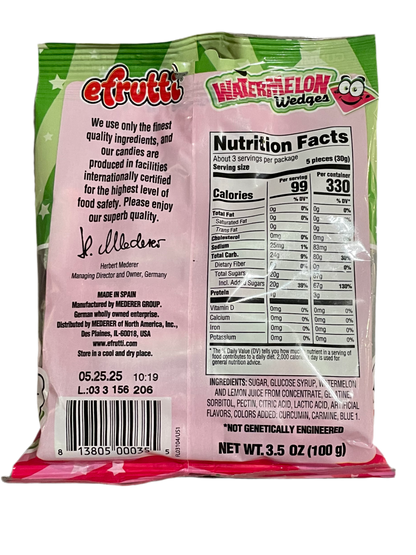 eFrutti Watermelon Wedges 100g