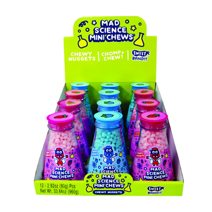 Fruity Mad Science Mini Chews Blue Raspberry 80g
