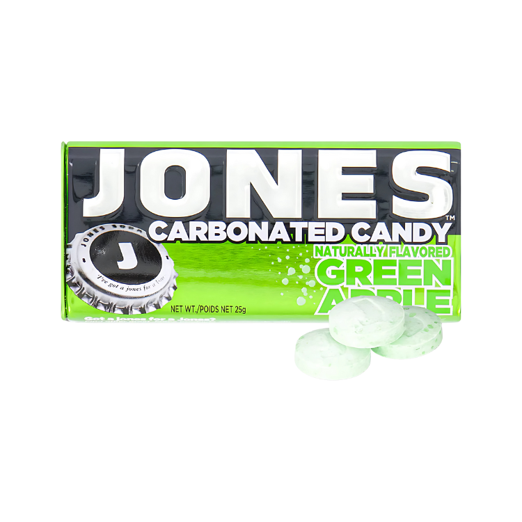 Jones Carbonated Candy Green Apple 28g