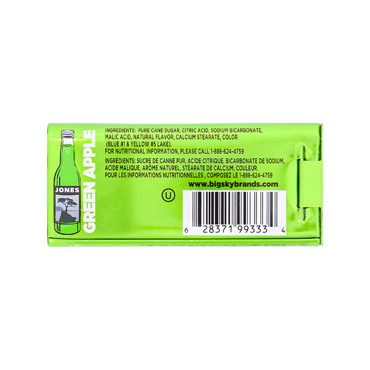 Jones Carbonated Candy Green Apple 28g