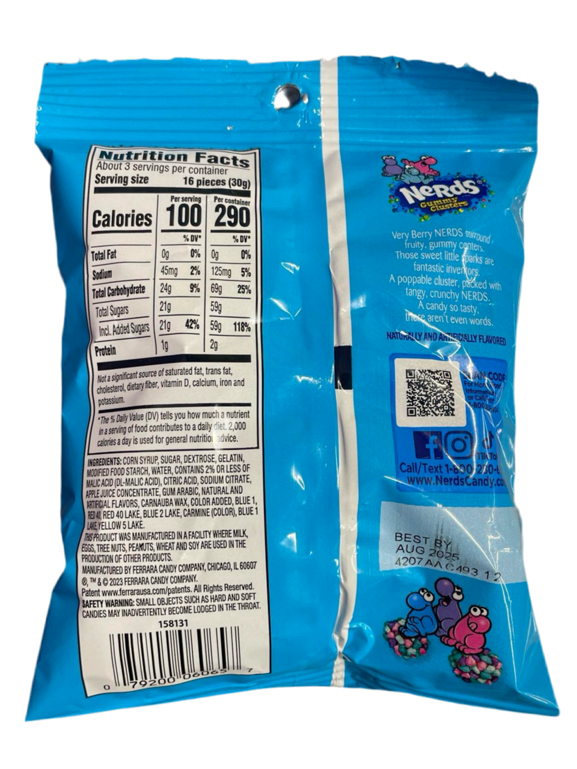 Nerds Gummy Cluster Very Berry 85g