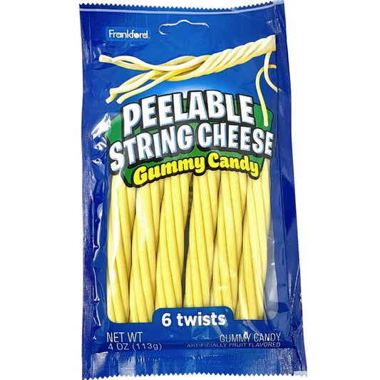 Peelable String Cheese Gummy Candy 113g