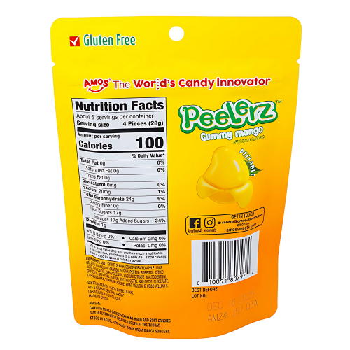 Peelerz Gummy Mango 170g