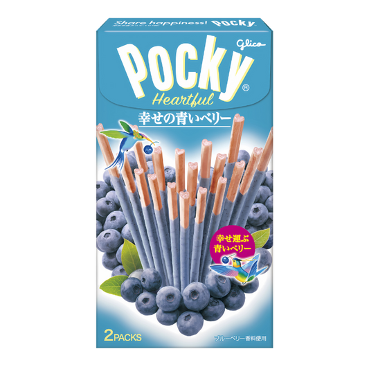 Pocky Heartful Blueberry 55g