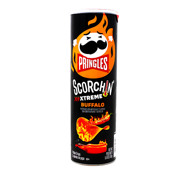 Pringles Scorchin xTreme Buffalo 158g – Chips épicées au goût intense