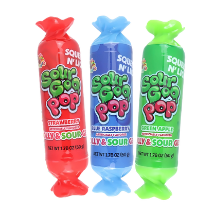 Sour Goo Pop 50g - Suçon avec gel surette à presser