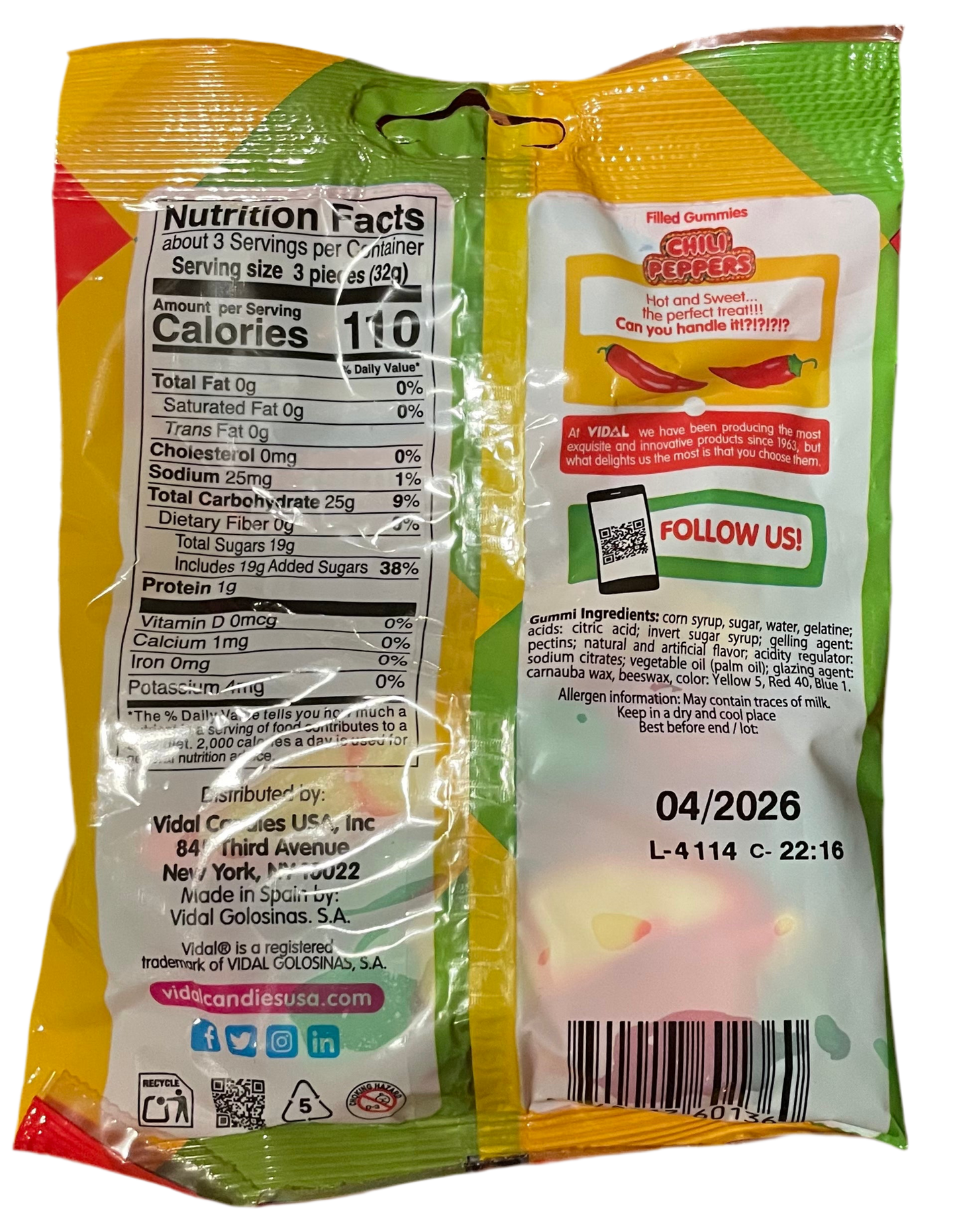 Vidal Chili Peppers 99g
