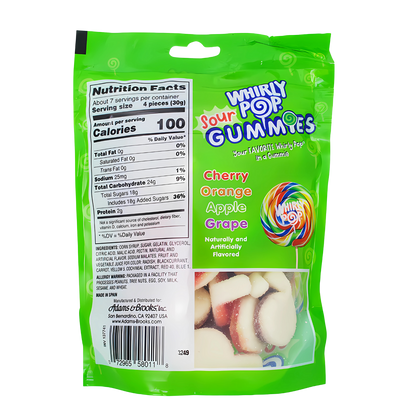 Whirly Pop Sour Gummies  213g